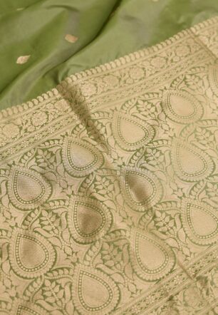 Green Silk Viscose Kadwa Saree