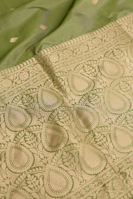 Green Silk Viscose Kadwa Saree